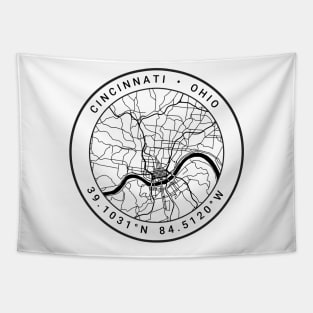 Cincinnati Map Tapestry