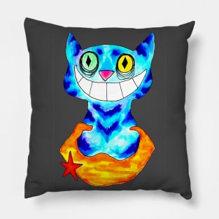 Cat And The Moon Pillow