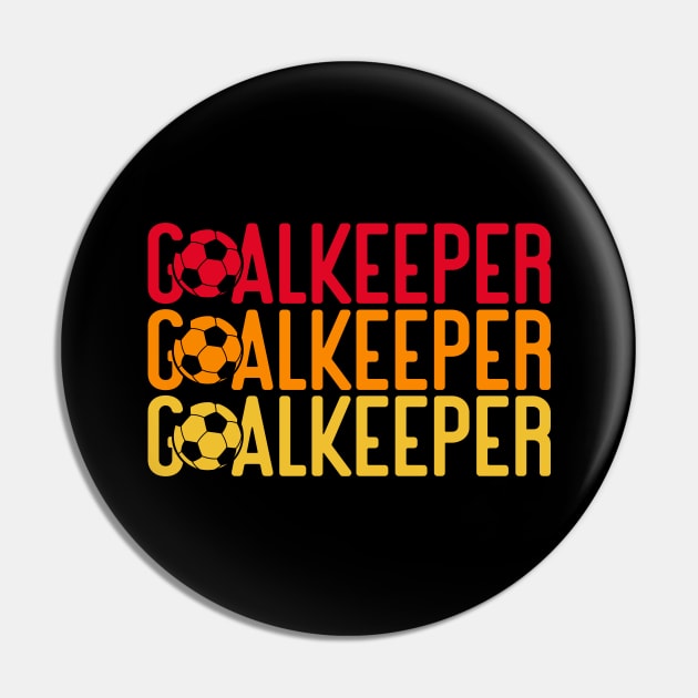 Soccer - Goalkeeper Pin by LetsBeginDesigns