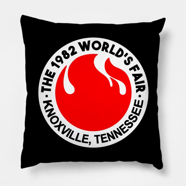 '82 World's Fair Logo - 1 Pillow by BigOrangeShirtShop