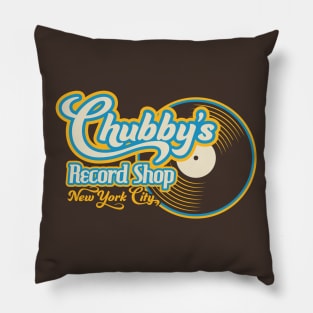 Chubby's Record Shop Pillow