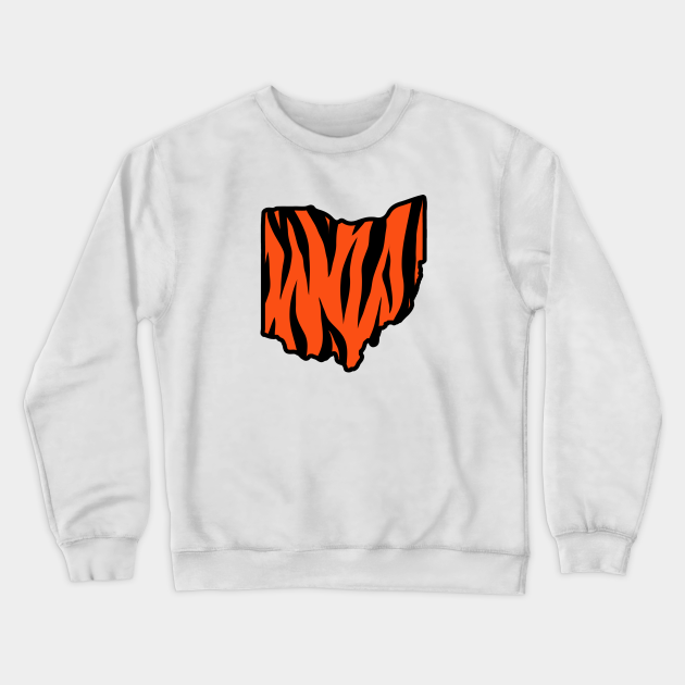 DJTheDesigner Cincinnati Crewneck Sweatshirt, Official Bengals Apparel, Fleece Pullover Crew Neck for Men and Women