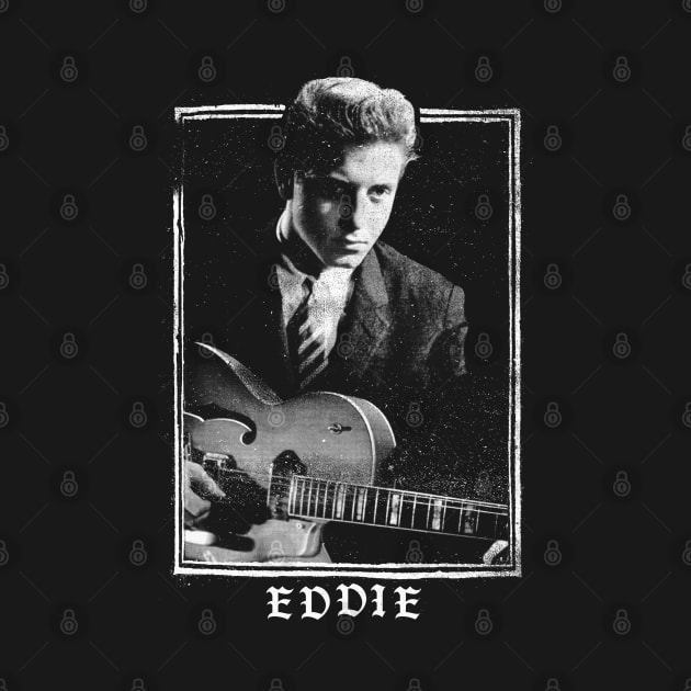 Eddie Cochran // Rock N Roll Vintage Look Fan Design by DankFutura