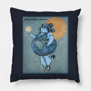 Mother Earth (with background) Pillow