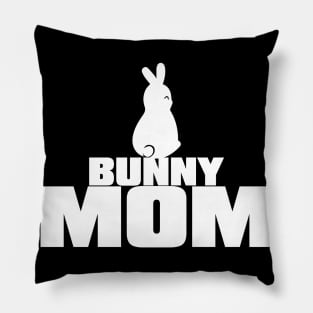 funny design for Bunny mom Pillow