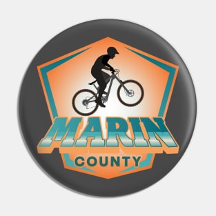 Marin County Mountain Biking Pin