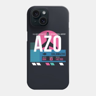 Kalamazoo (AZO) Airport // Sunset Baggage Tag Phone Case