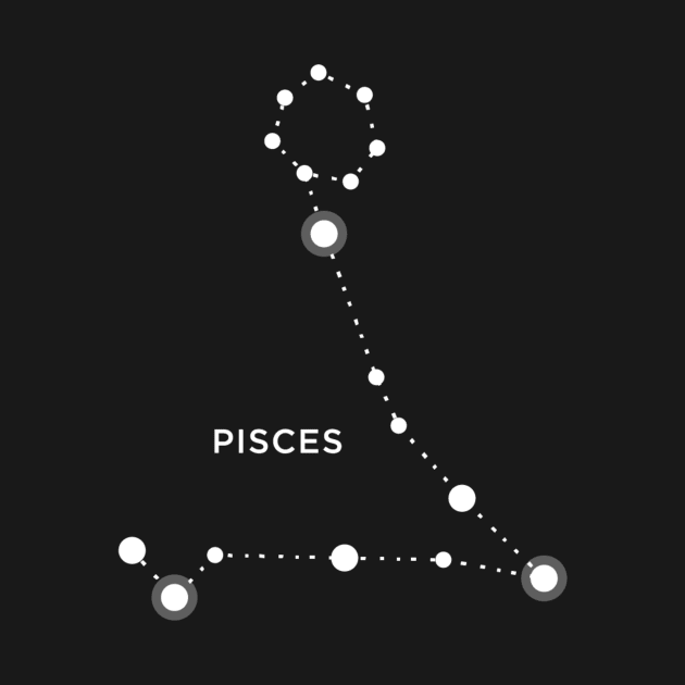 Pisces Zodiac Constellation Sign by writewin