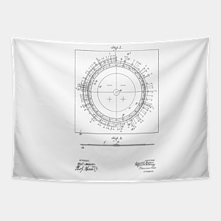 Star Finder Vintage Patent Hand Drawing Tapestry