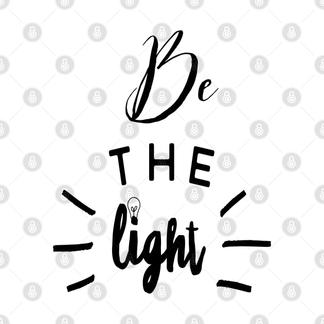 Christian Shirts Be The Light | Christian Shirt by Happy - Design