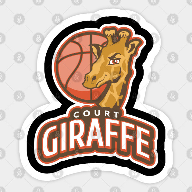 Gift For Basketball Player Giraffe Basketball Sticker Teepublic