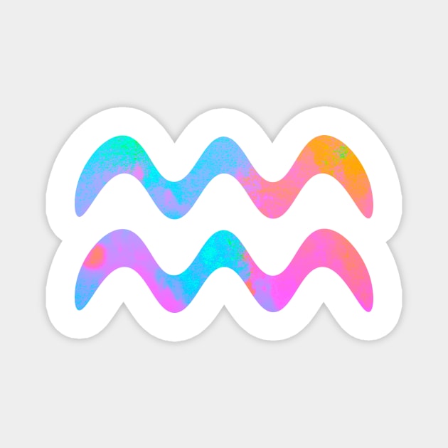 Aqua Symbol Rainbow Magnet by lolosenese