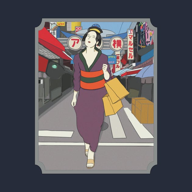 Ameyoko Geisha by The Graphicallist