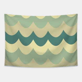 Geometric Waves Pattern Tapestry