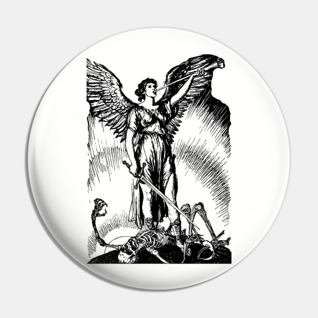 Vintage Archangel Angel Revelations illustration Pin by AltrusianGrace