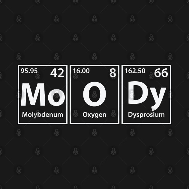 Moody (Mo-O-Dy) Periodic Elements Spelling by cerebrands