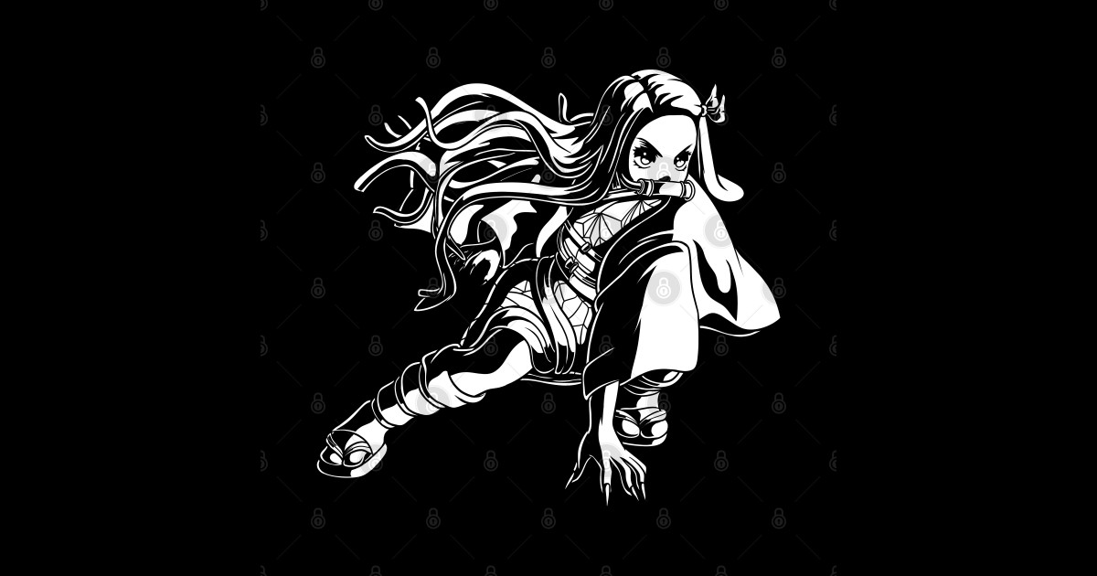 Demon Slayer Kamado Nezuko Action Custom Color Demon Slayer Sticker Teepublic 