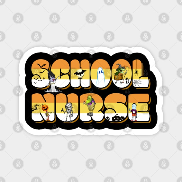 Halloween School Nurse Magnet by Duds4Fun