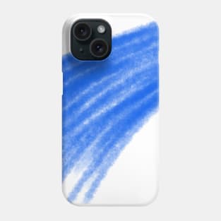Blue watercolor abstract texture art Phone Case