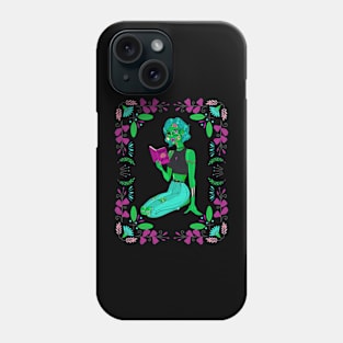 Zombie Girl Book Lover - Goth Monster Reader Phone Case