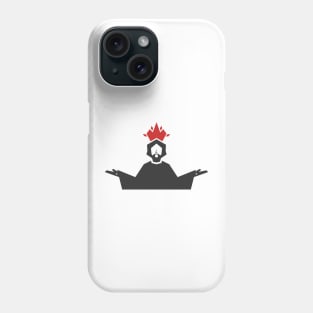 Jesus Christ with a crown in the form of the flame of the fire of the Spirit Phone Case