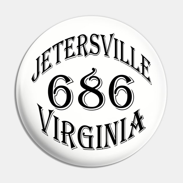 686 JETERSVILLE VA (BLACK) Pin by DodgertonSkillhause