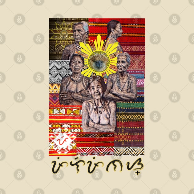 Apo Wang-Od tribe Baybayin word Pilipinas (Philippines) by Pirma Pinas