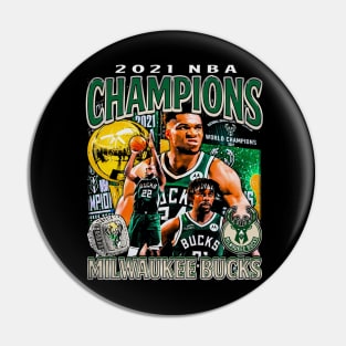 Milwaukee 2021 NBA Champions Pin