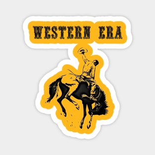 Western Era - Cowboy on Horseback 12 Magnet