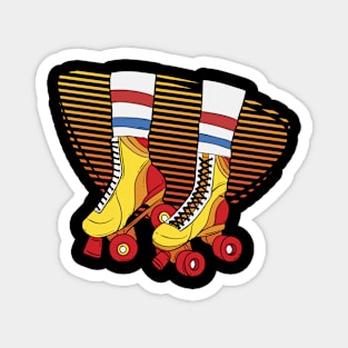 Retro Roller Skates Magnet