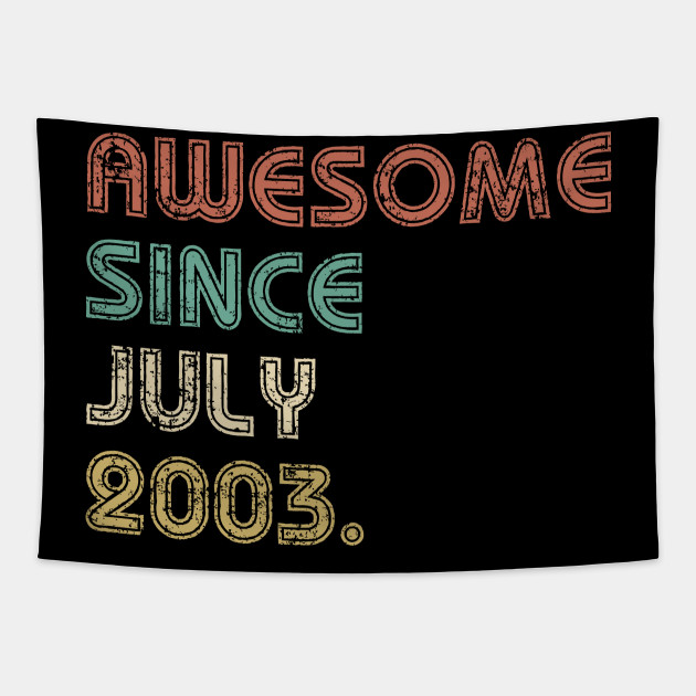 16th Birthday Shirt For Boys Girls Birthday Gift Ideas For 16 Years Old Awesome Since 2003 Shirt Sweet 16 Party Tapice Teepublic Mx