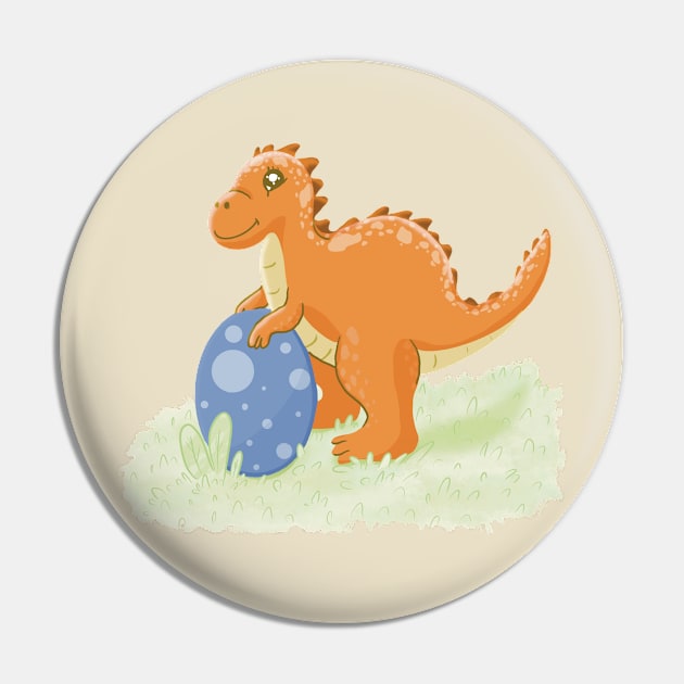 Easter dino egg Pin by Xatutik-Art