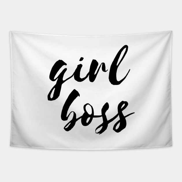 Girl boss quote Tapestry by LemonBox