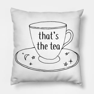 That's the Tea Drawing Sticker Pillow