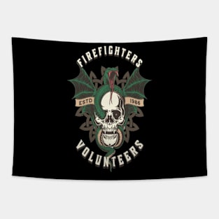 Fire fighters volunteers Tapestry