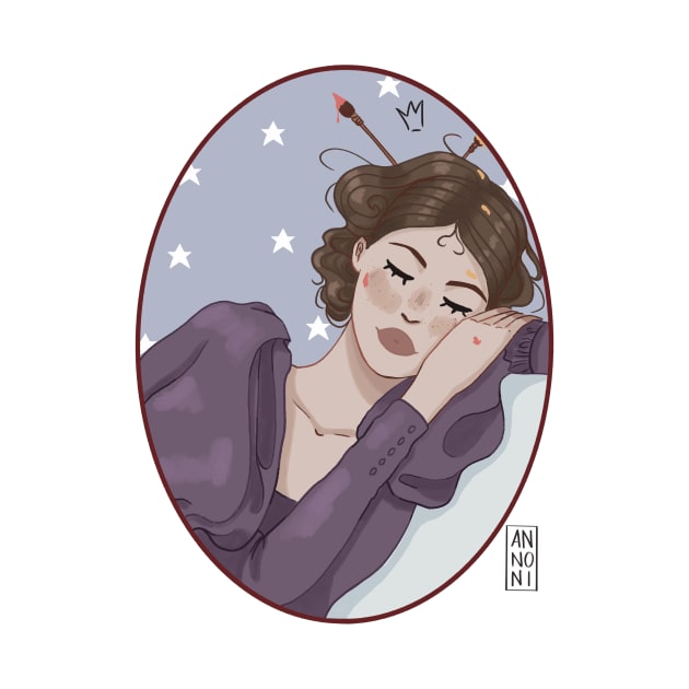 Sleepy artist by fiorellaannoni