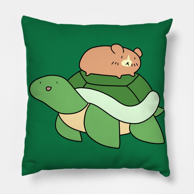 Hamster and Turtle Pillow by saradaboru