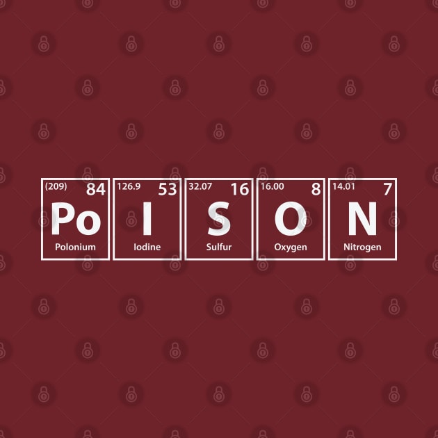 Poison (Po-I-S-O-N) Periodic Elements Spelling by cerebrands