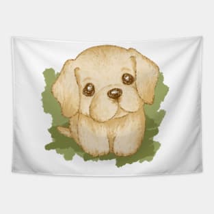 Cute Labrador Retriever Puppy Tapestry