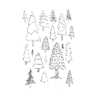 Hand Drawn Trees T-Shirt