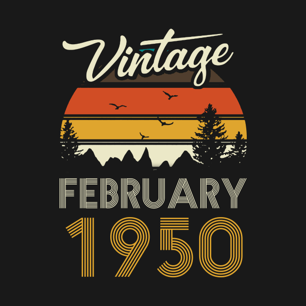 1950 - Vintage February Birthday Gift Shirt by ReneeCummings