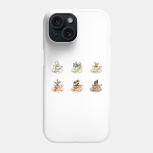 Spring and Fall Cottagecore Tea Cup collection Phone Case