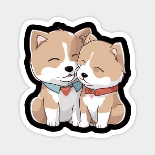 japanese akita dog Magnet