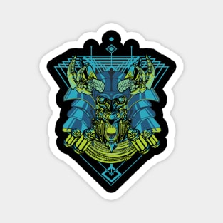 Sacred Cyberpunk Geometry Magnet