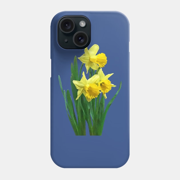 Daffodils - Daffodils Tall and Short Phone Case by SusanSavad