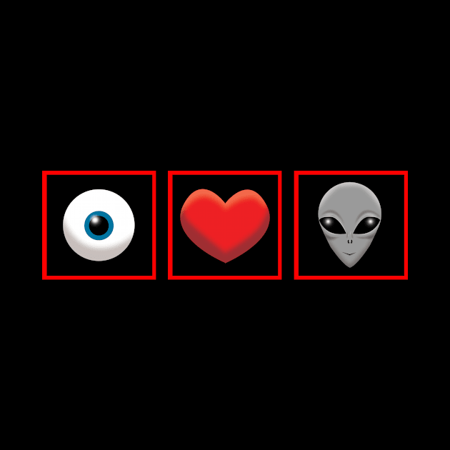 I Heart Aliens by Wickedcartoons