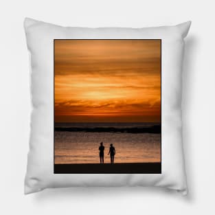 Cullercoats Beach Pillow