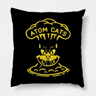 Fallout Atom Cats Garage Yellow Pillow