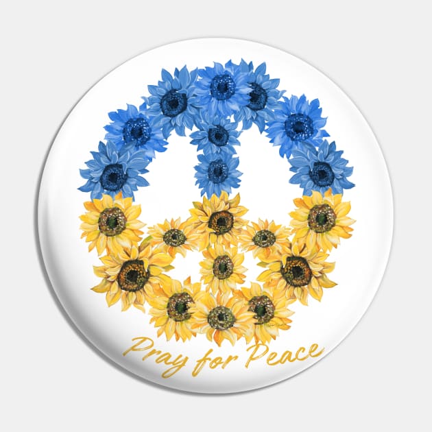 Peace for Ukraine Pin by Jean Plout Designs