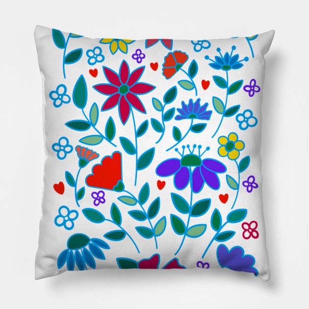 Wild flowers Pillow by EV Visuals